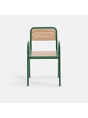 La Redoute Intérieurs Set of 2 Acacia Green Jaja Metal Garden Amchairs - Image 2 of 6