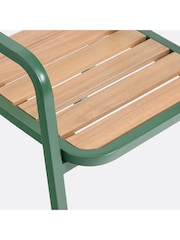 La Redoute Intérieurs Set of 2 Acacia Green Jaja Metal Garden Amchairs - Image 6 of 6