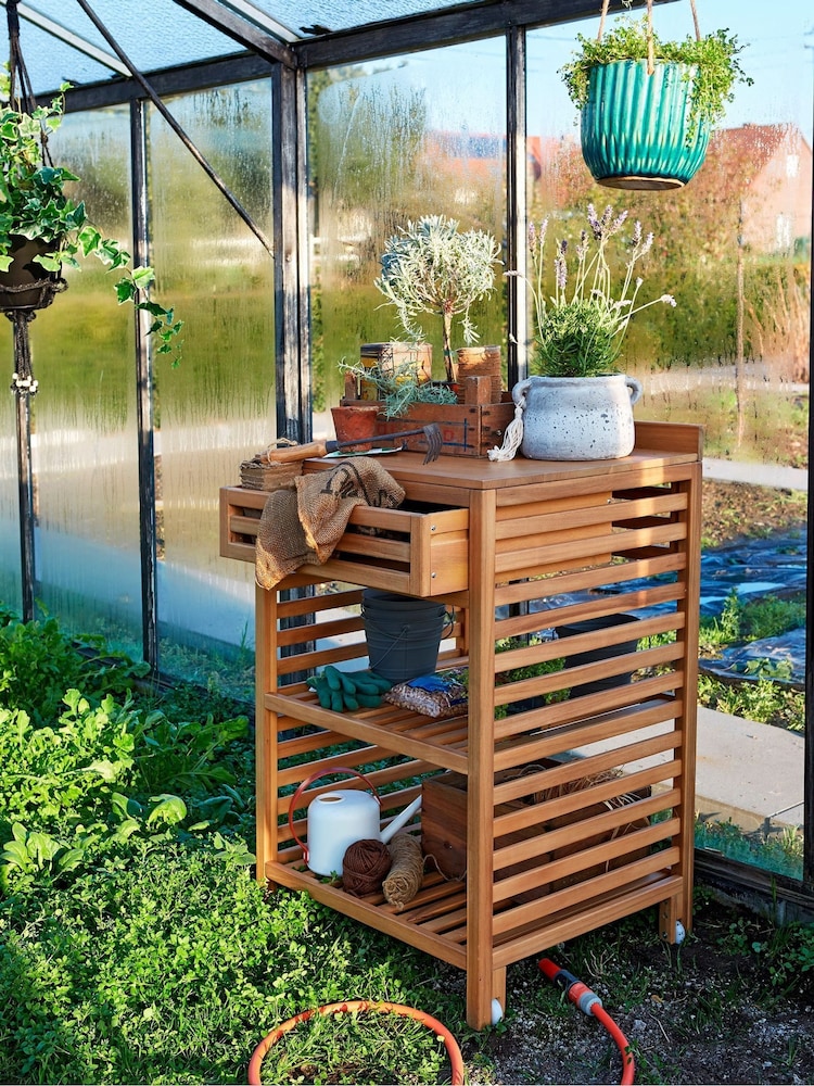 La Redoute Intérieurs Acacia Garden Acacia Outdoor Storage Unit - Image 1 of 6