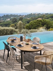 La Redoute Intérieurs Grey Brown Palina Aluminium Extendable Garden Table - Image 1 of 6