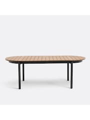 La Redoute Intérieurs Grey Brown Palina Aluminium Extendable Garden Table - Image 2 of 6