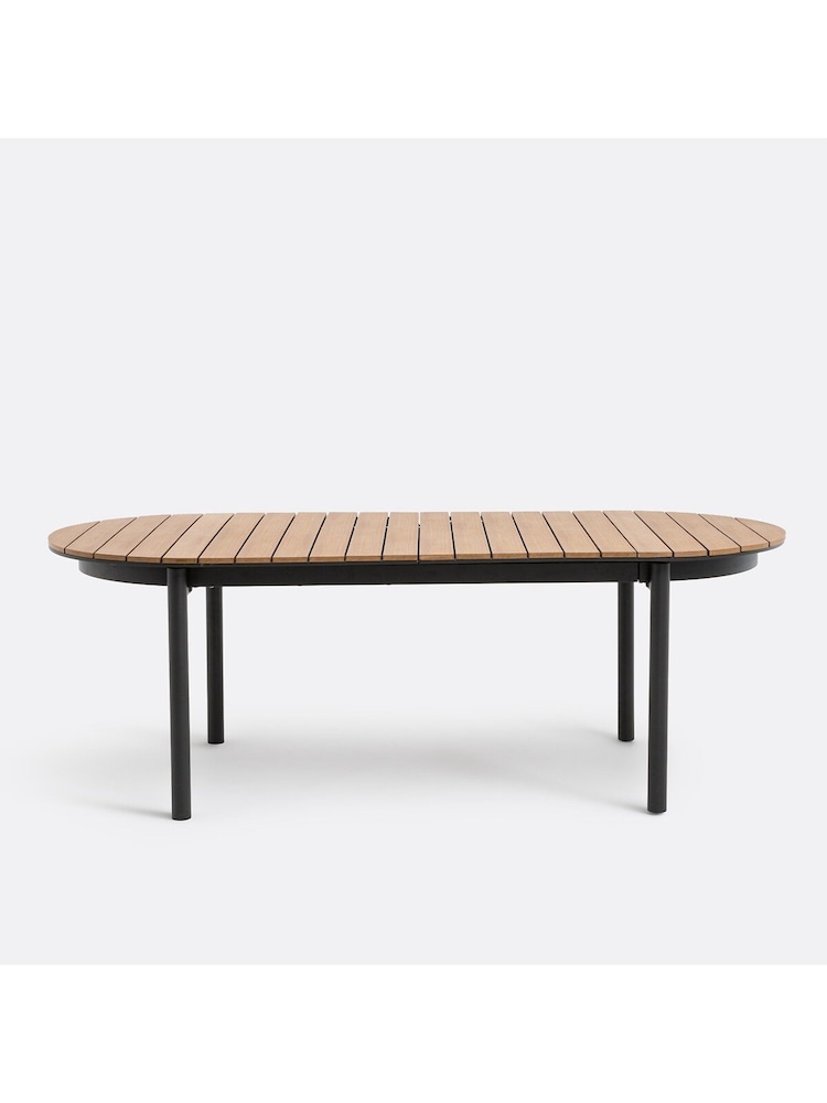 La Redoute Intérieurs Grey Brown Palina Aluminium Extendable Garden Table - Image 2 of 6