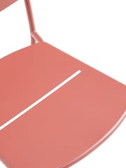 La Redoute Intérieurs Set of 2 Terracotta Dune Steel Metal Garden Chairs - Image 4 of 5