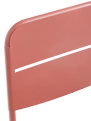 La Redoute Intérieurs Set of 2 Terracotta Dune Steel Metal Garden Chairs - Image 5 of 5