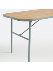 La Redoute Intérieurs Acacia Green Hanso Steel Garden Table - Image 5 of 6