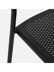 La Redoute Intérieurs Set of 2 Black Lyona Aluminium Garden Chairs - Image 4 of 5