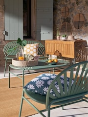 La Redoute Intérieurs Khaki Solale Metal Garden Coffee Table - Image 1 of 3