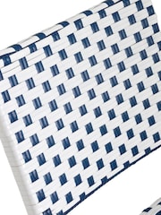 La Redoute Intérieurs White/Blue Lyme Folding Garden Dining Set - Image 5 of 6