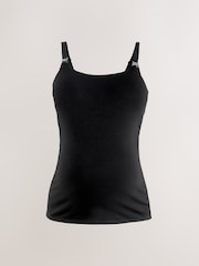 črna - Majica brez rokavov za dojenje in nosečnost Anti Leak - Slika 9 iz 11