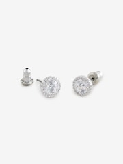 Swarovski Una Angelic Stud Earrings with Round Cut Pavé Rhodium Plated - Bild 1 von 7
