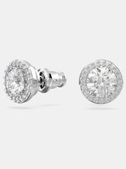 Swarovski Una Angelic Stud Earrings with Round Cut Pavé Rhodium Plated - Bild 2 von 7
