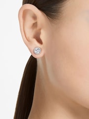 Swarovski Una Angelic Stud Earrings with Round Cut Pavé Rhodium Plated - Bild 5 von 7