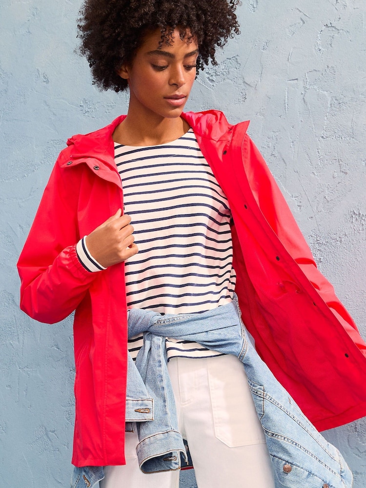 Lands' End Pink Waterproof Packable Raincoat - Image 1 of 6
