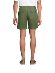 Lands' End Green Linen Pleated Shorts - Image 3 of 4