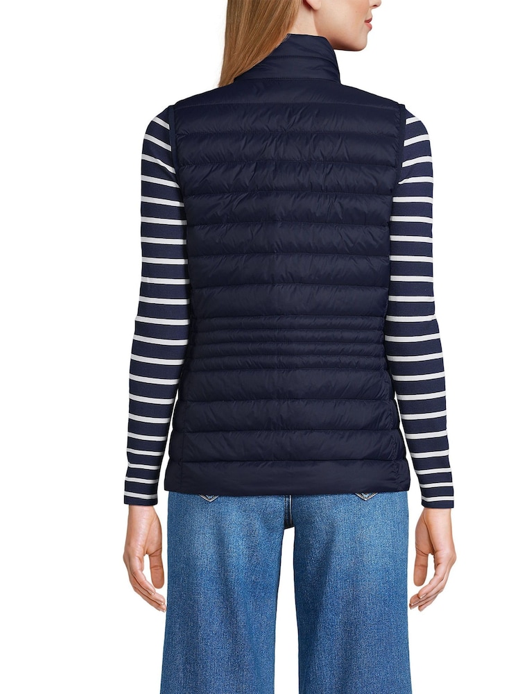 Lands' End Blue Lightweight Down Gilet - Image 2 of 5