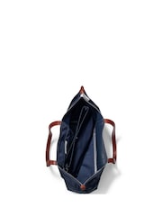 Lands' End Blue Large Nylon Tote Bag - Image 4 of 4
