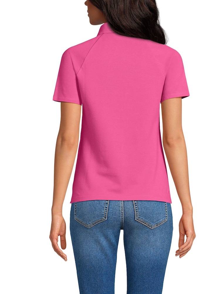 Lands' End Pink Pique Polo Shirt - Image 2 of 3