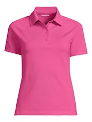 Lands' End Pink Pique Polo Shirt - Image 3 of 3