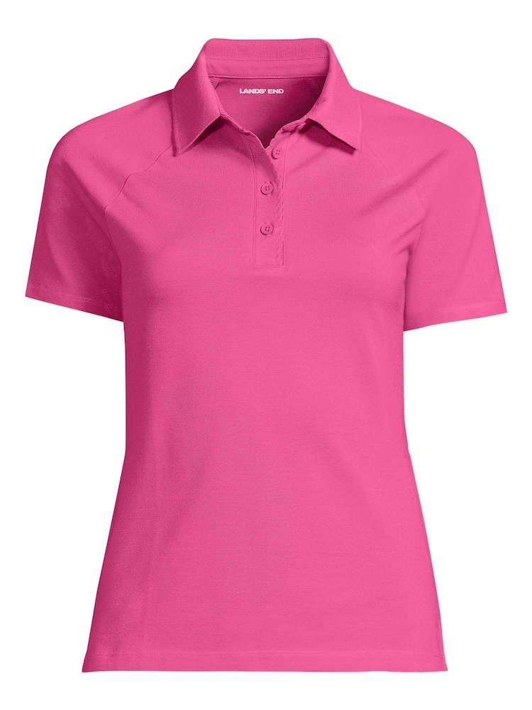 Lands' End Pink Pique Polo Shirt - Image 3 of 3