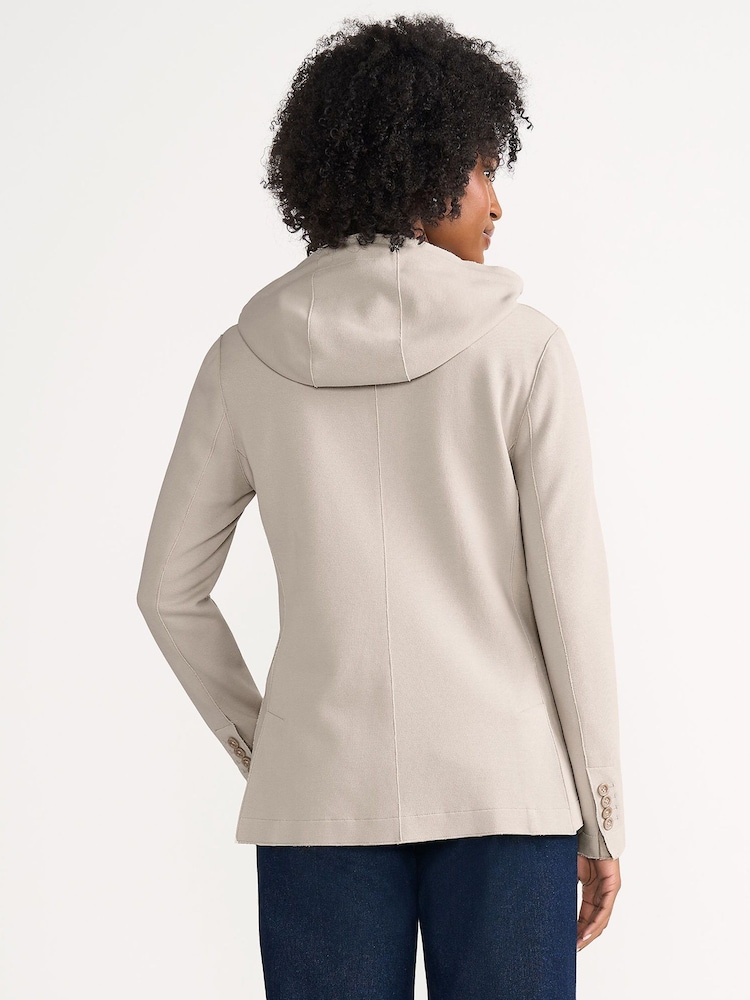 Lands' End Cream Knit Blazer - Image 2 of 8