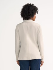 Lands' End Cream Knit Blazer - Image 4 of 8