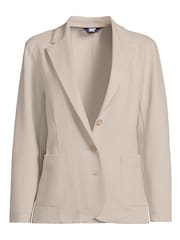 Lands' End Cream Knit Blazer - Image 8 of 8