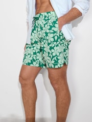 Lands' End Green Reversible Swim Shorts - Image 1 of 8