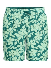 Lands' End Green Reversible Swim Shorts - Image 7 of 8