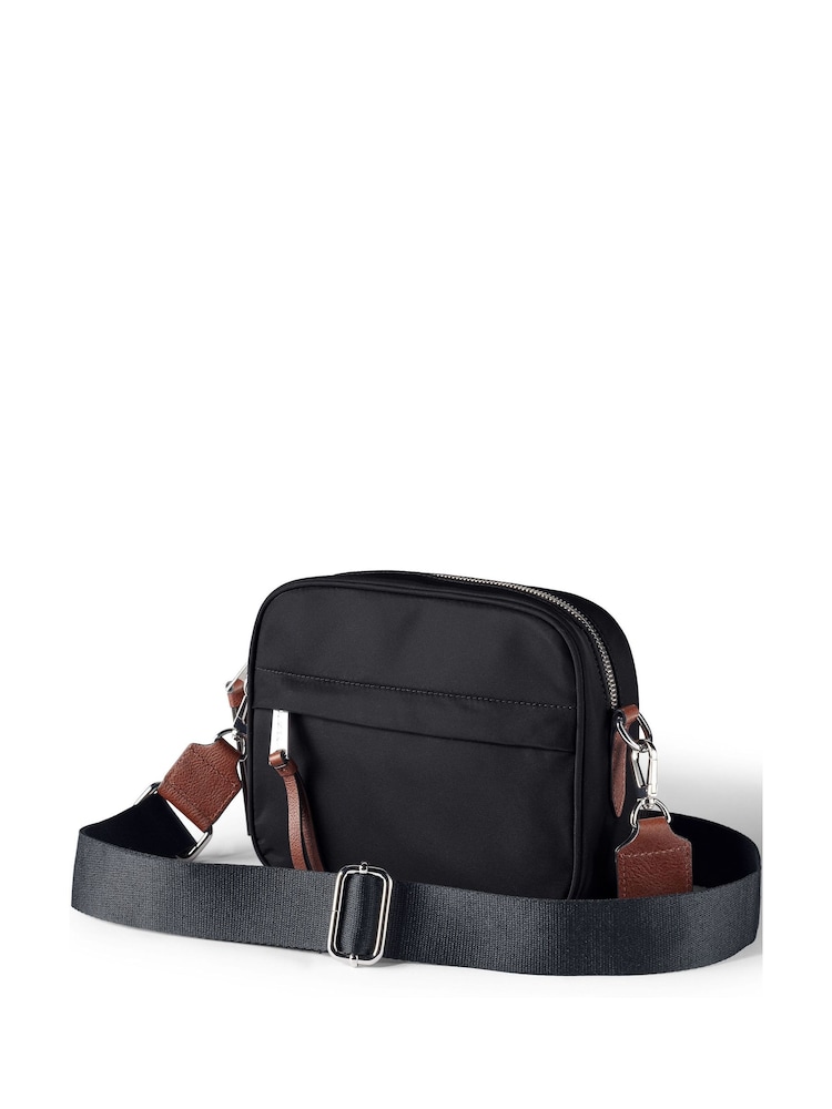 Lands' End Black Nylon Cross-Body Bag - Image 2 of 3