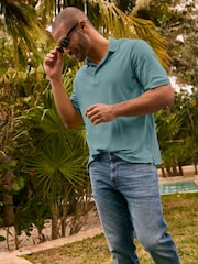 Lands' End Green Supima 100% Cotton Polo Shirt - Image 2 of 6