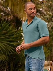 Lands' End Green Supima 100% Cotton Polo Shirt - Image 3 of 6