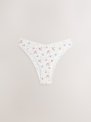 أزرق/أبيض - حزمة من 7 سراويل داخلية غنية بالقطن - صورة 4 من 10