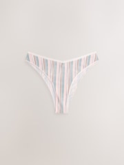 أزرق/أبيض - حزمة من 7 سراويل داخلية غنية بالقطن - صورة 6 من 10