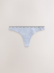 Blau/Weiß - Baumwollslips mit Logo, 7 er-Pack - Bild 11 von 14