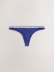 Blau/Weiß - Baumwollslips mit Logo, 7 er-Pack - Bild 12 von 14