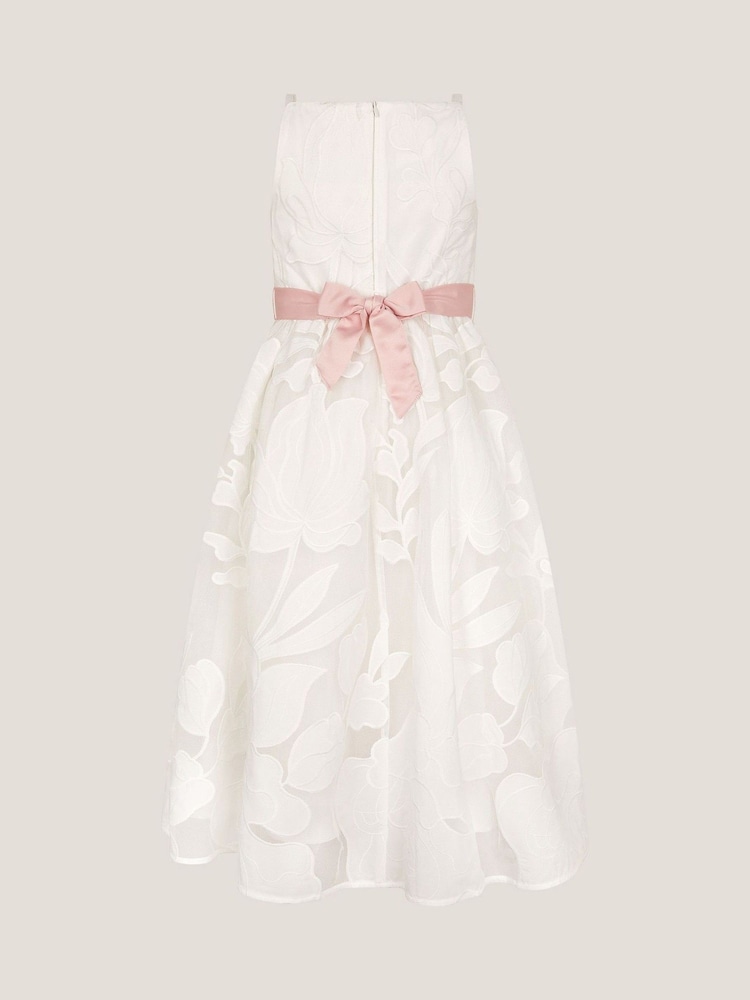 Monsoon White Floral Embroidered Maxi Party Dress - Image 2 of 3