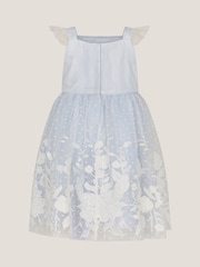 Monsoon Blue Baby Abigail Embroidered Party Dress - Image 2 of 3