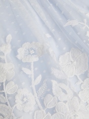 Monsoon Blue Baby Abigail Embroidered Party Dress - Image 3 of 3