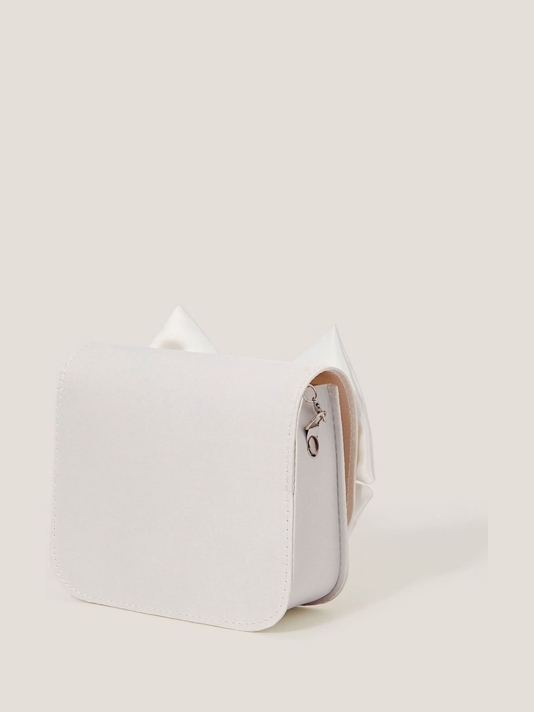 Monsoon Natural Large Bow Bridesmaid Mini Bag - Image 2 of 3 Monsoon Natural Large Bow Bridesmaid Mini Bag - Image 2 of 3