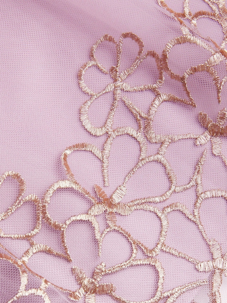 Monsoon Pink Vanessa Tulle Collar Swing Dress - Image 3 of 3