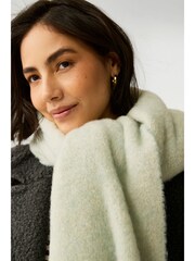 Emme Marella Cream Kristin Check Scarf - Image 1 of 3