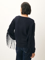Emme Marella Blue Falco Long Sleeve Top - Image 2 of 4