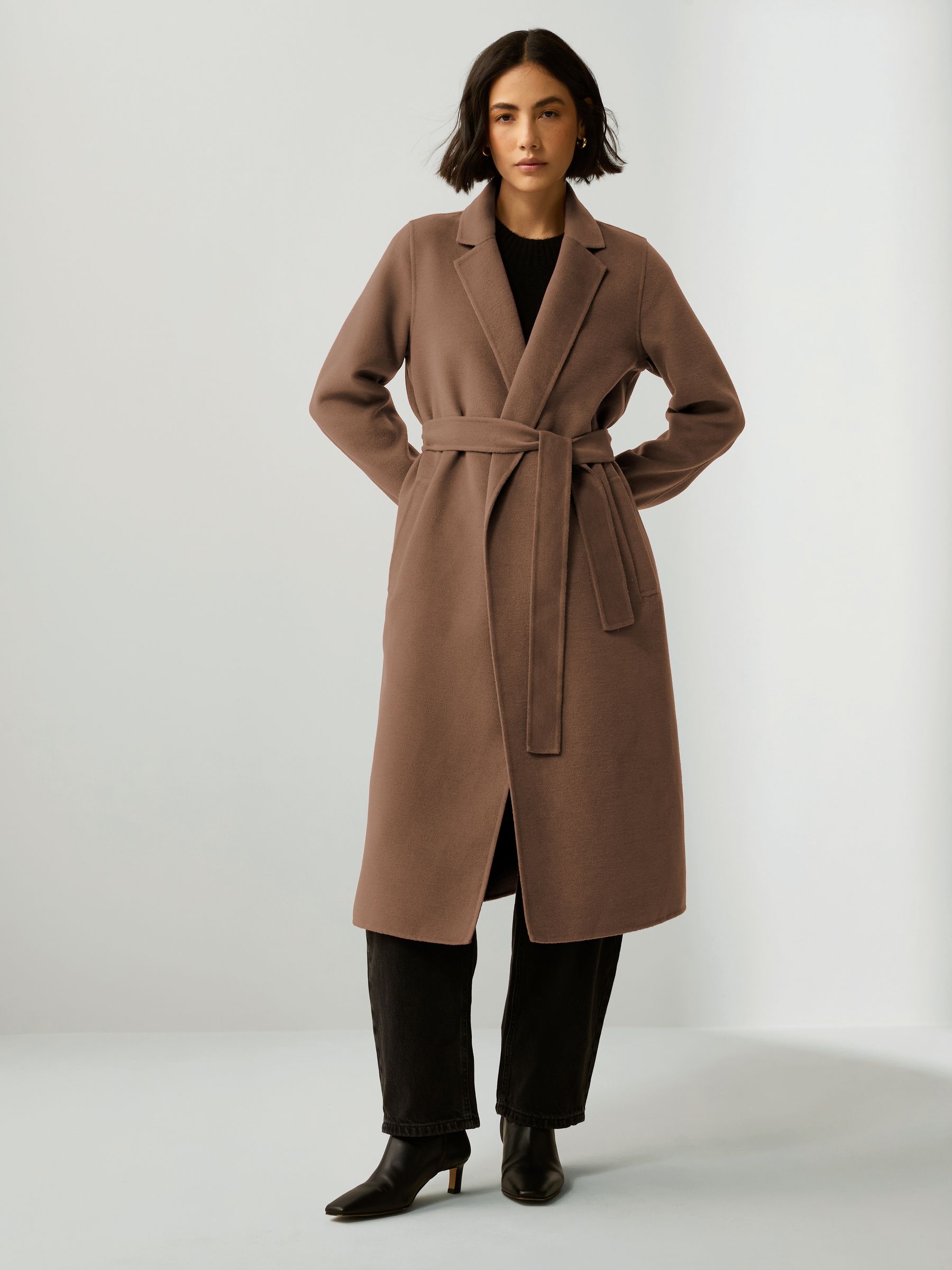 Buy Emme Marella Xeno Belted Wrap Brown Coat from the Next UK