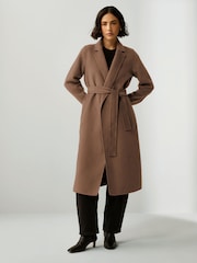 Emme Marella Xeno Belted Wrap Brown Coat - Image 1 of 6
