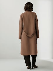 Emme Marella Xeno Belted Wrap Brown Coat - Image 2 of 6