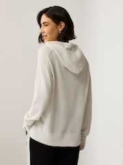 Emme by Marella Iseo Hooded White Jumper - Image 2 of 6