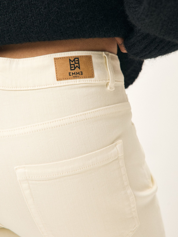 Emma Marella Cream Mode Trousers - Image 5 of 5