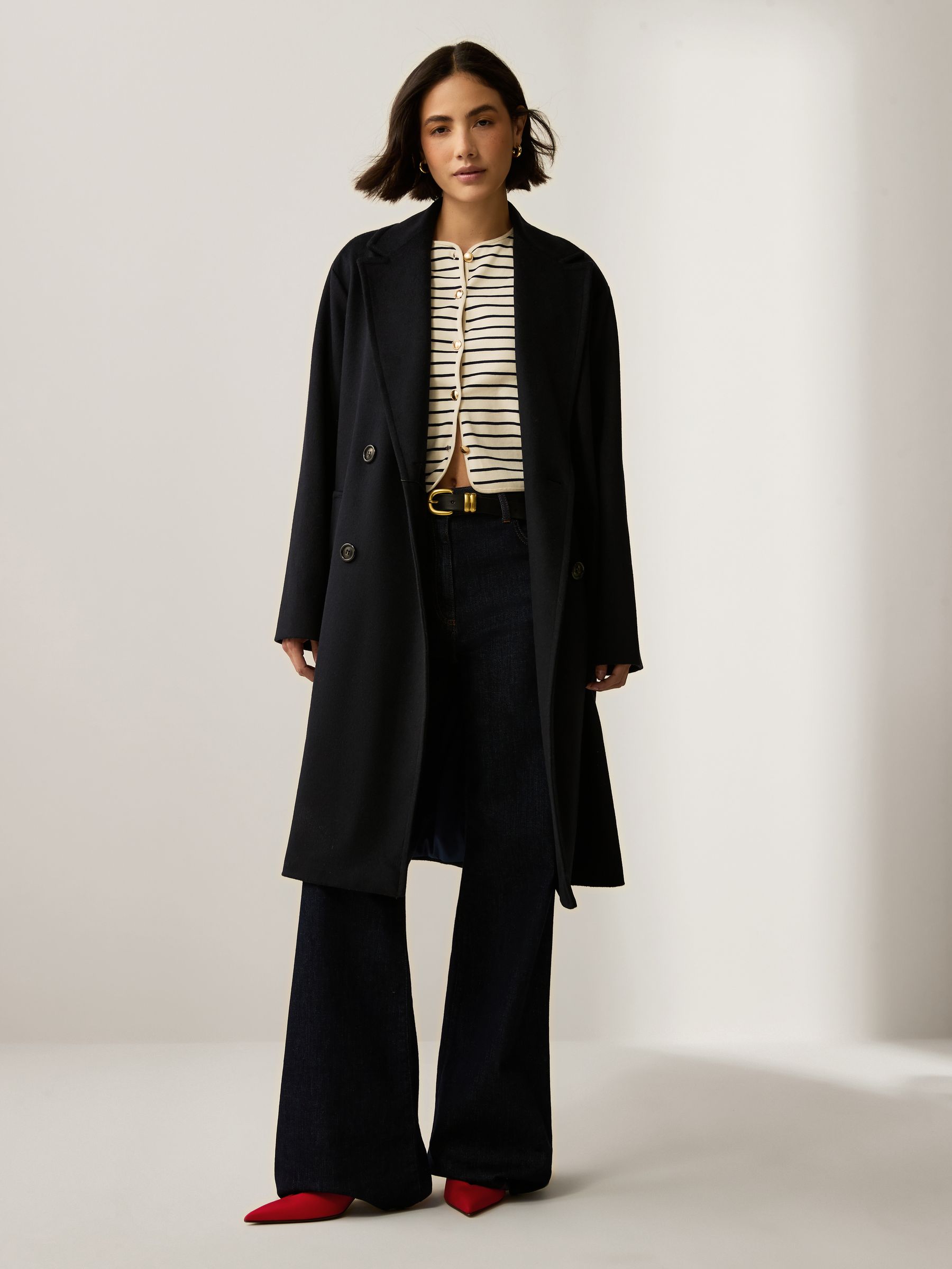 MARELLA✨ダブルチェスター ダブルフェイス アンゴラ 38 M 美品