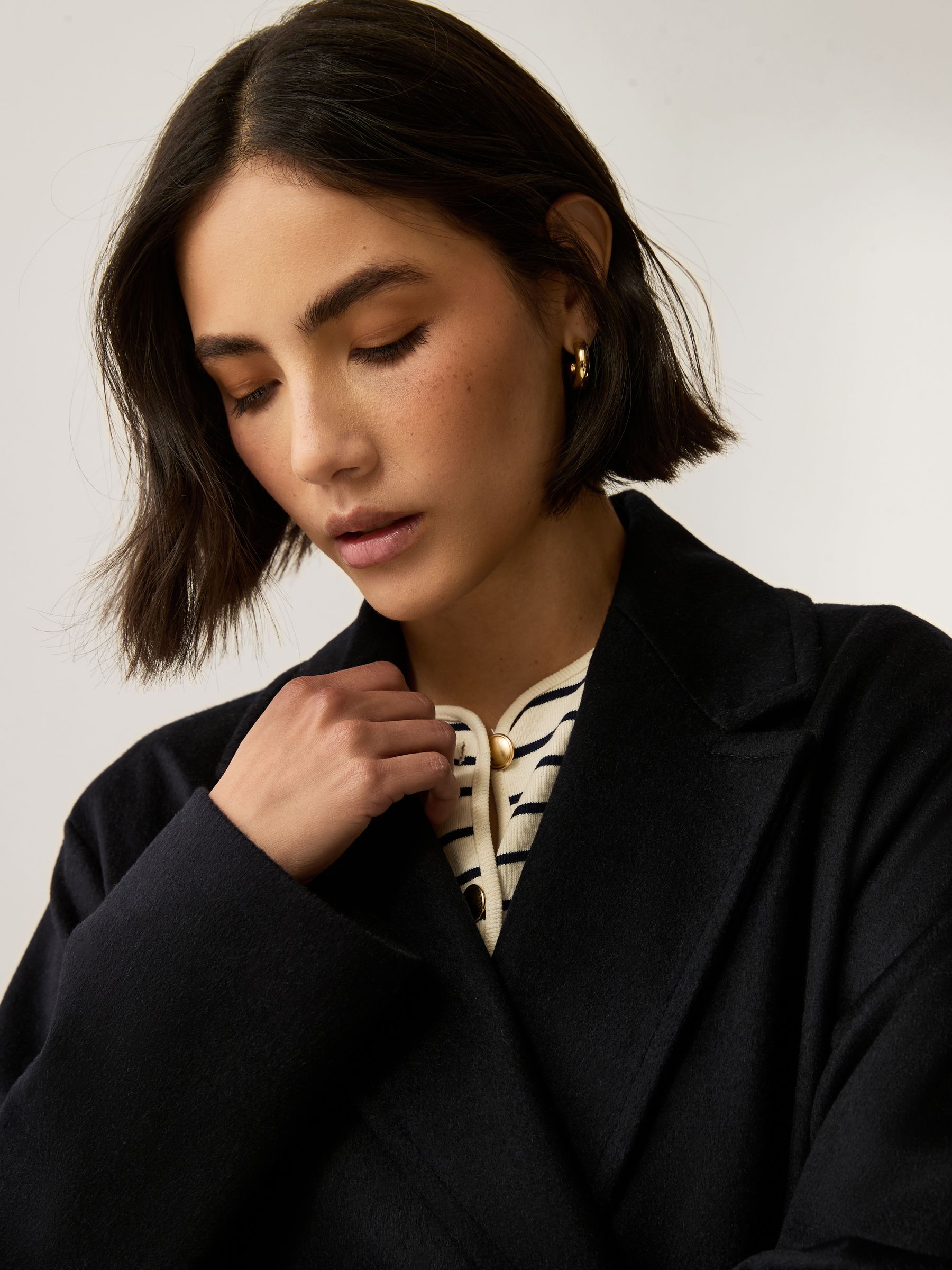 Buy Emme Marella Black Roll Double Breasted Coat from Next USA