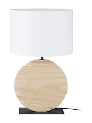 Eglo Black Brown Contessore Sleek Fabric Boho Table Lamp - Image 2 of 4